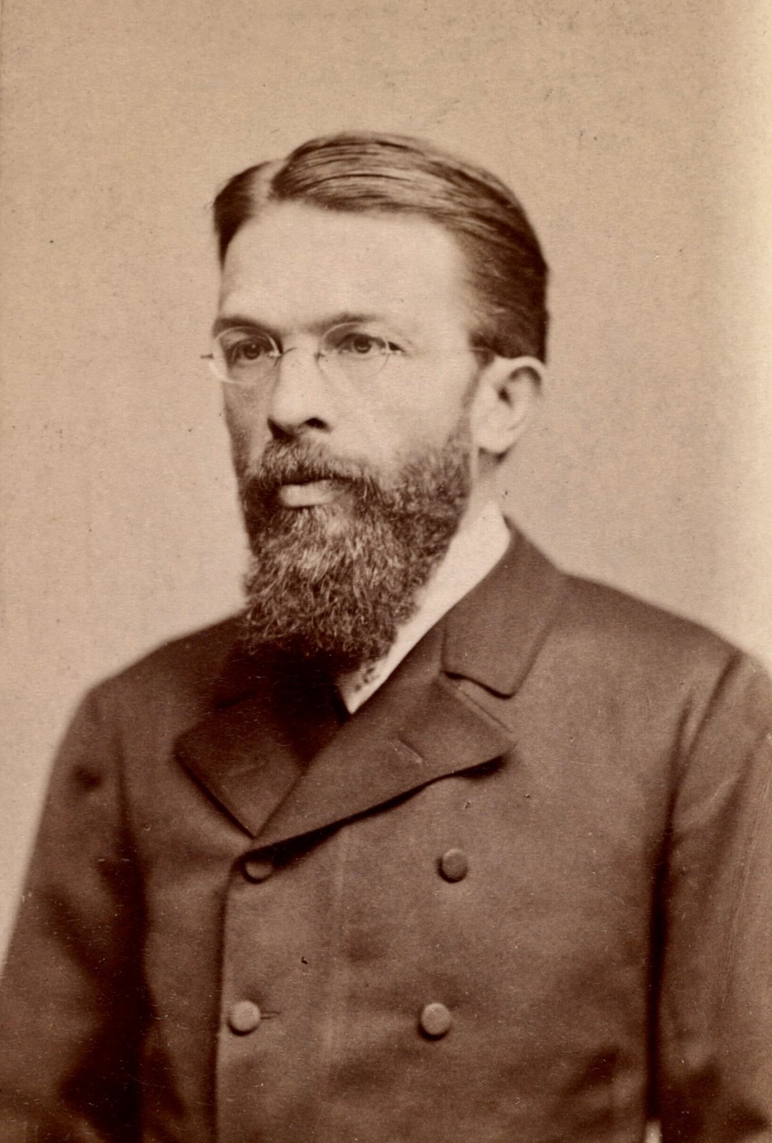 Portrait von Carl Menger: Carl Menger, Portrait Löwy (Beschnitt) (1886)